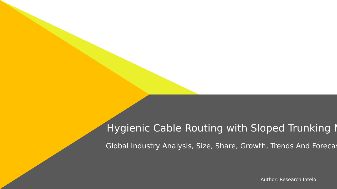 Hygienic Cable Routing with Sloped Trunking Market Research Report 2033
