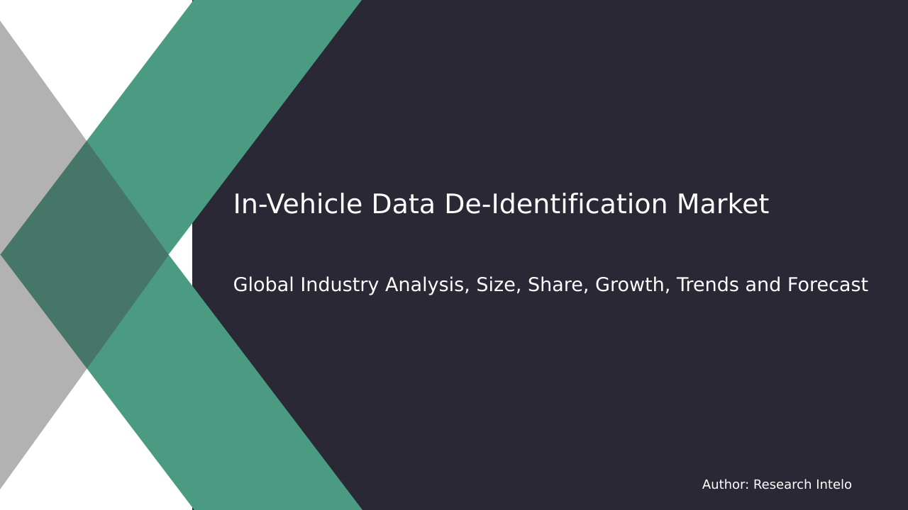 In-Vehicle Data De-Identification Market Research Report 2033
